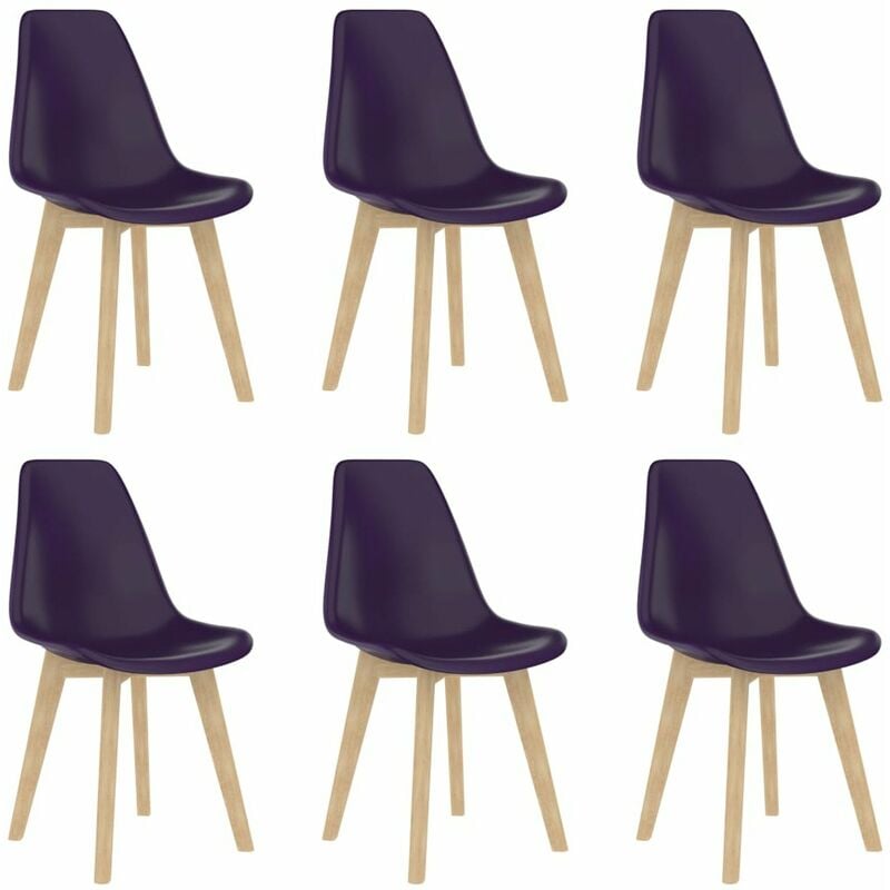 

Sillas de comedor 6 unidades plastico morado