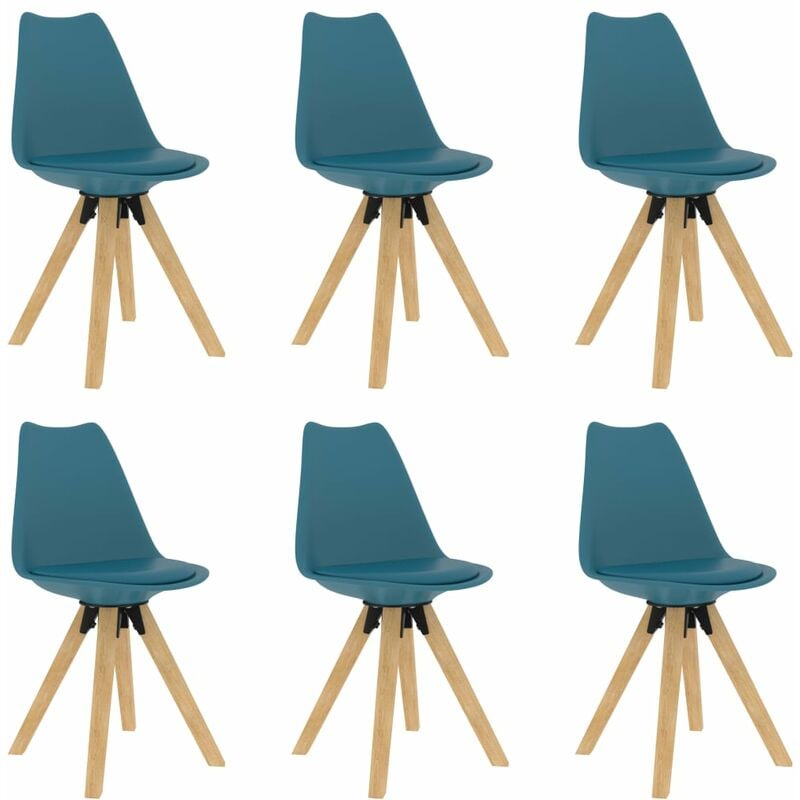 

Sillas de Comedor 6 Unidades Turquesa - Turquesa - Vidaxl