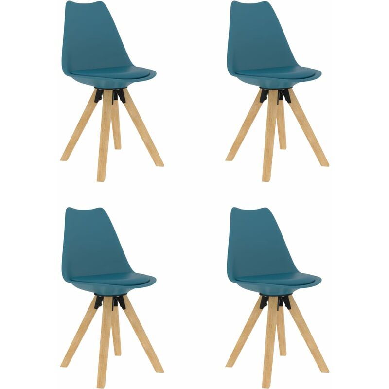 

Sillas de Comedor 4 Unidades Turquesa - Turquesa - Vidaxl
