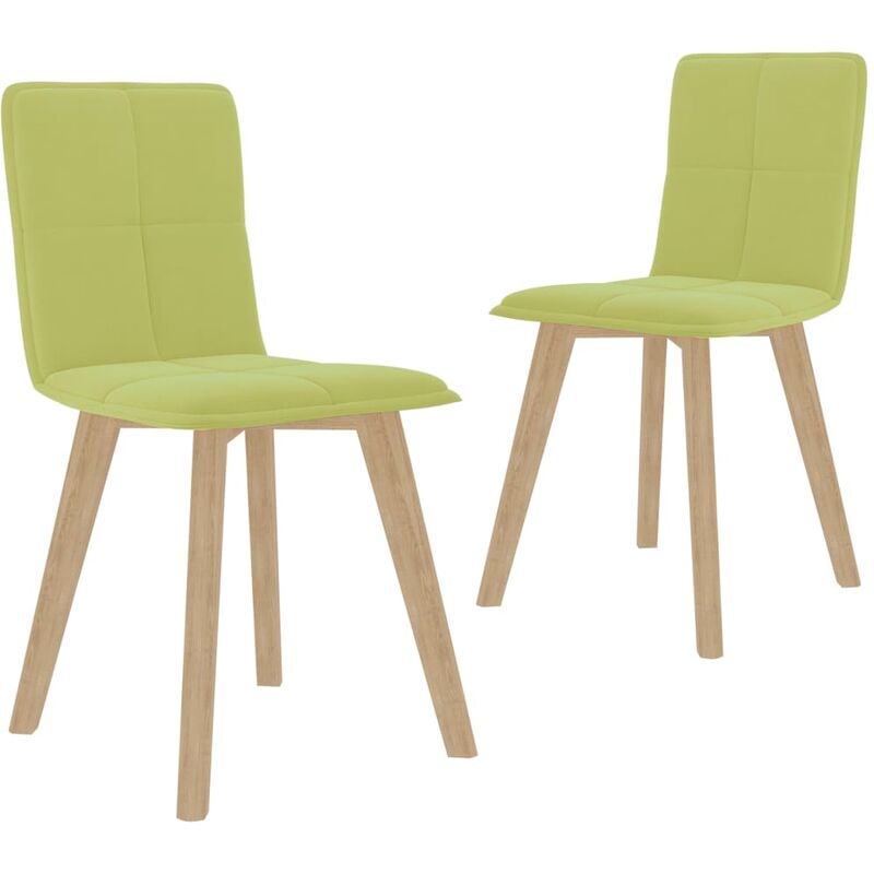 

Sillas de Comedor Tela 2 Unidades Verde - Verde - Vidaxl