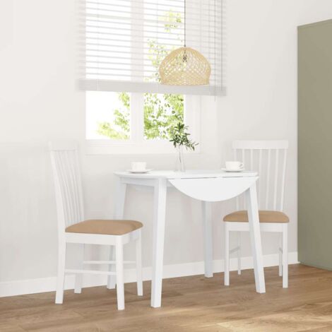Sillas de comedor con cojines 2uds madera maciza  caucho