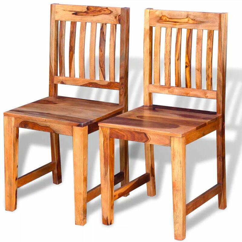 

Sillas de comedor de madera sheesham 2 unidades