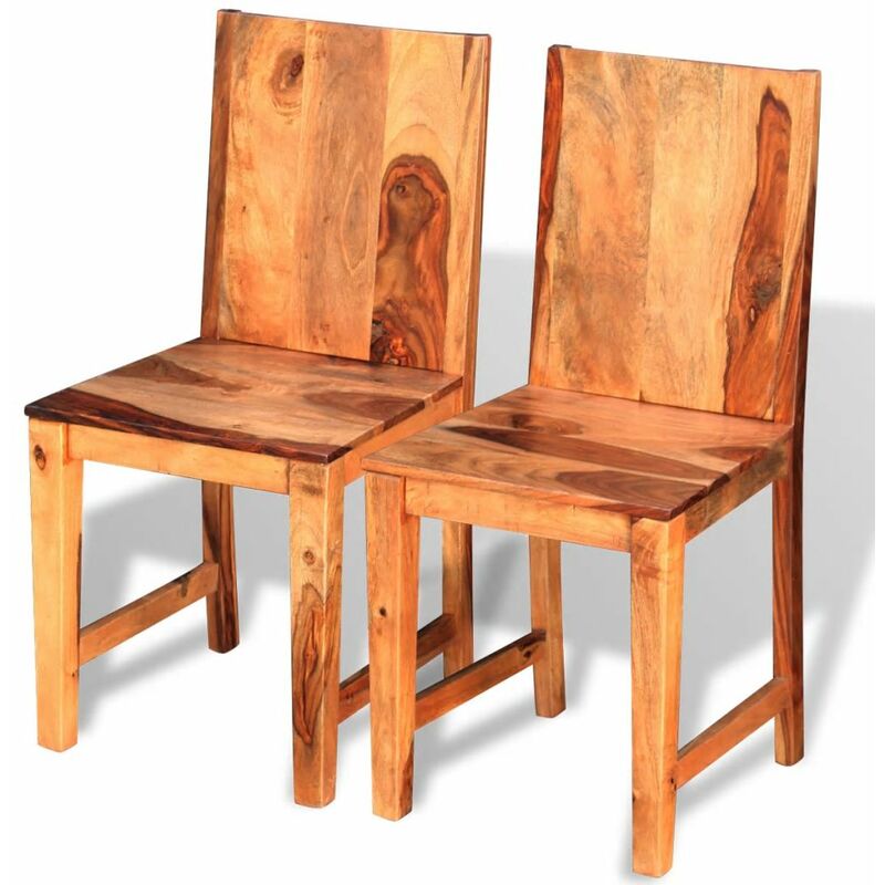 

Sillas de comedor de madera sheesham 2 unidades