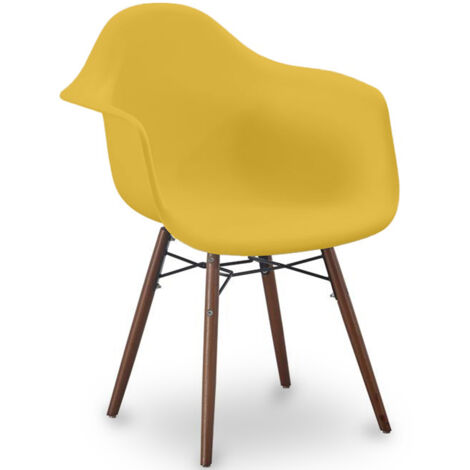 Sillas de Comedor - Diseño Escandinavo - Patas de Madera oscura - Nordika