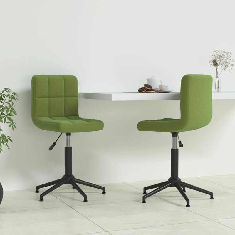 

Sillas de comedor giratorias 2 uds de terciopelo verde claro
