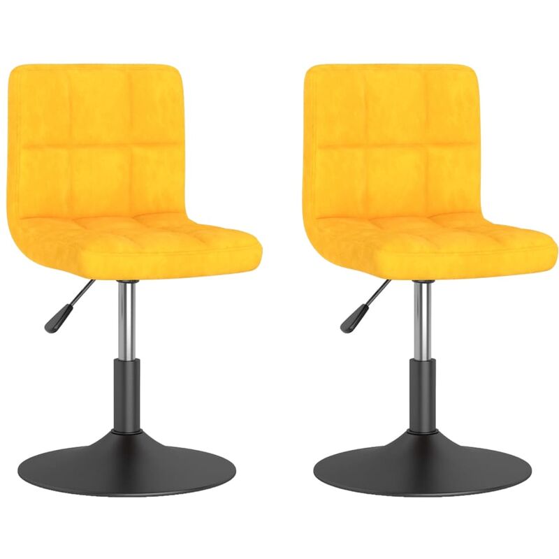 

Sillas de comedor giratorias 2 uds terciopelo amarillo