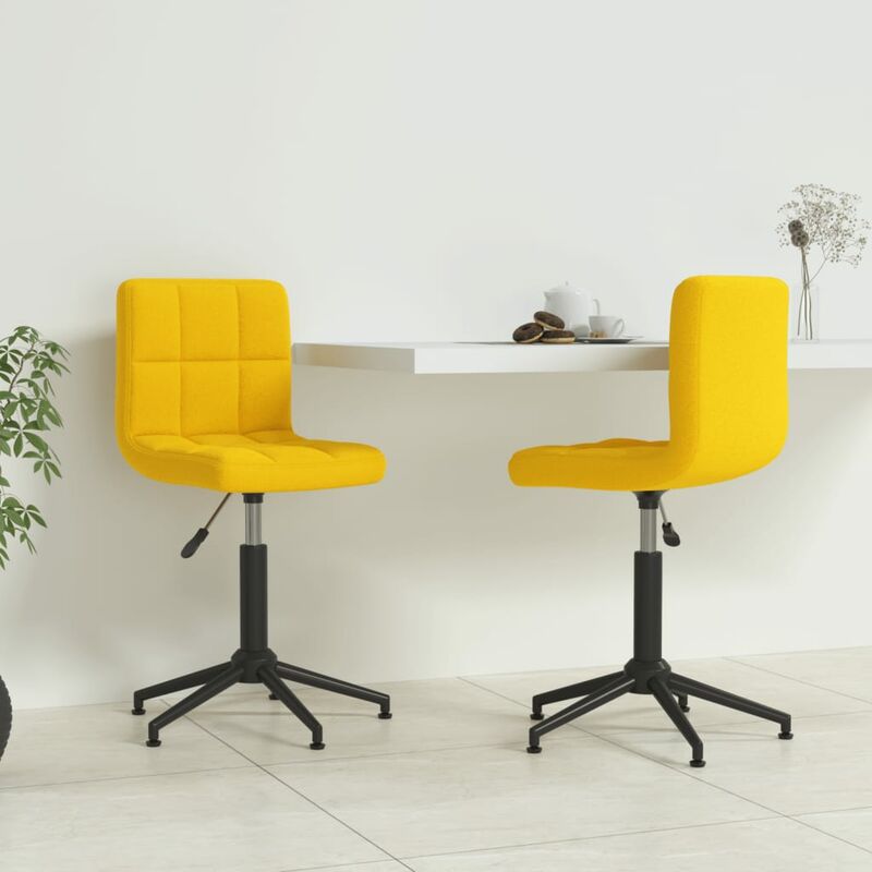 

Sillas de comedor giratorias 2 uds terciopelo amarillo mostaza