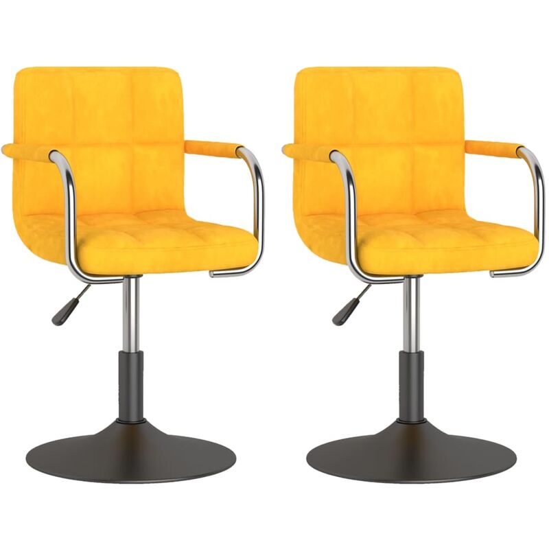 

Sillas de comedor giratorias 2 uds terciopelo amarillo mostaza