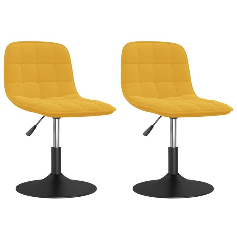 

Sillas de comedor giratorias 2 uds terciopelo amarillo mostaza