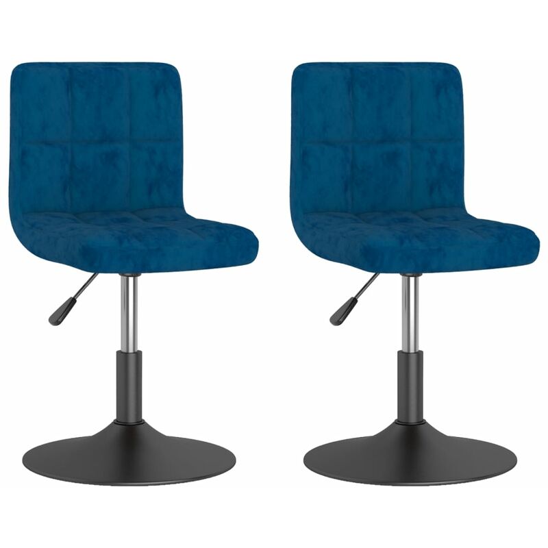 

Sillas de comedor giratorias 2 uds terciopelo azul