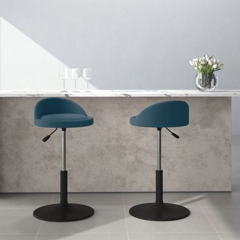 

Sillas de comedor giratorias 2 uds terciopelo azul