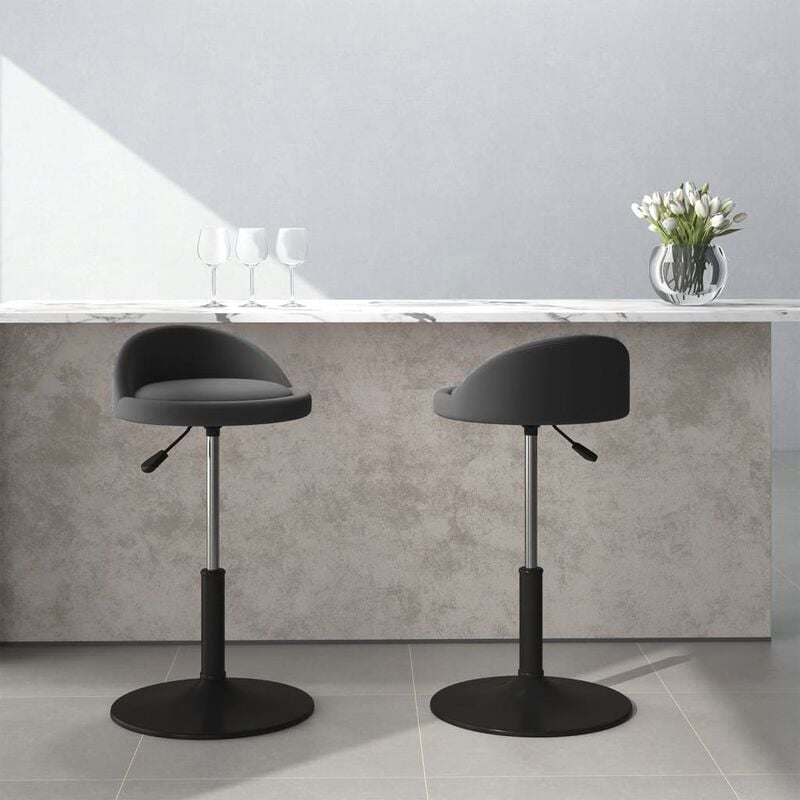 

Sillas de comedor giratorias 2 uds terciopelo gris oscuro
