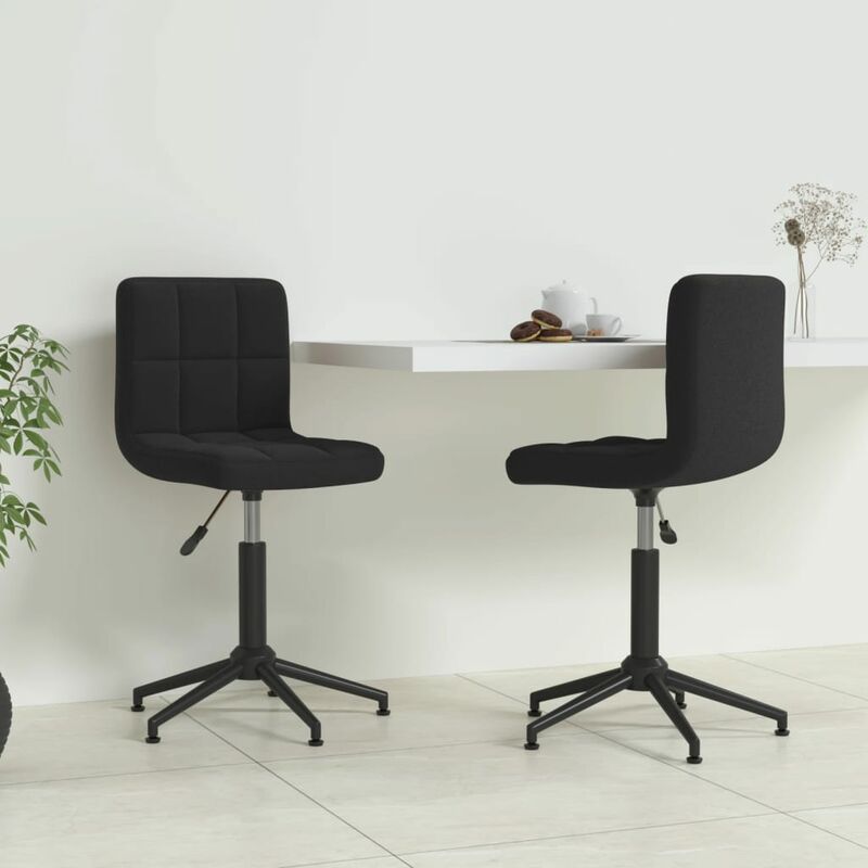 

Sillas de comedor giratorias 2 uds terciopelo negro