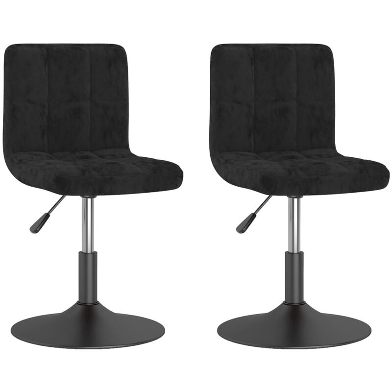 

Sillas de comedor giratorias 2 uds terciopelo negro
