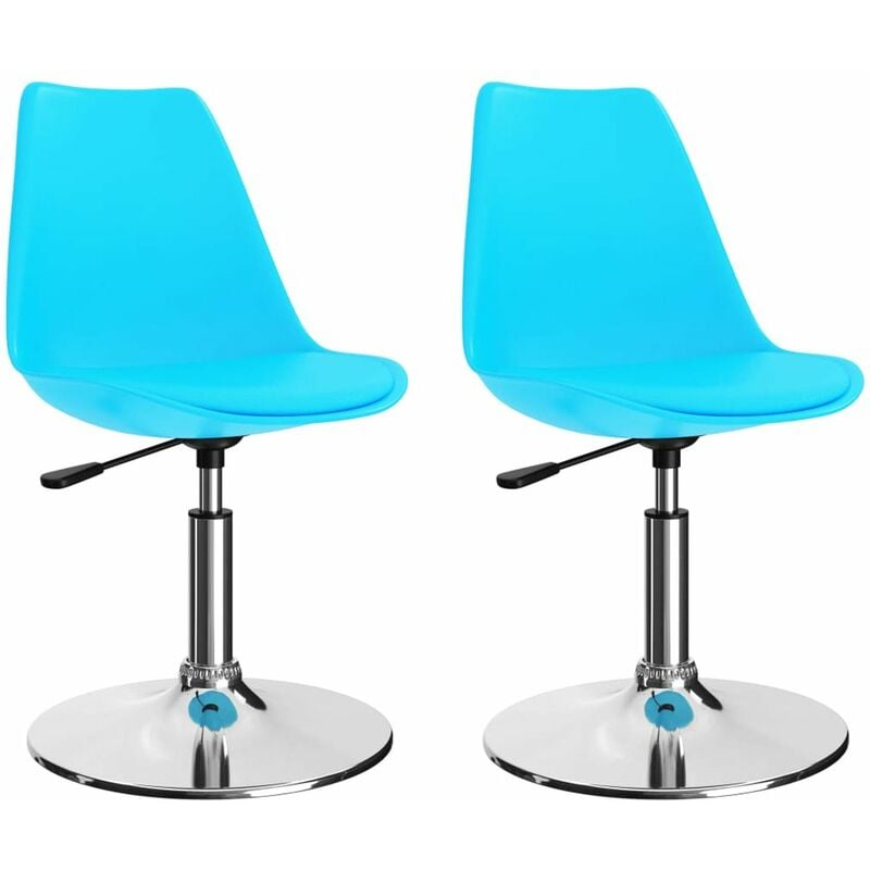 

Sillas de comedor giratorias 2 unidades cuero sintetico azul