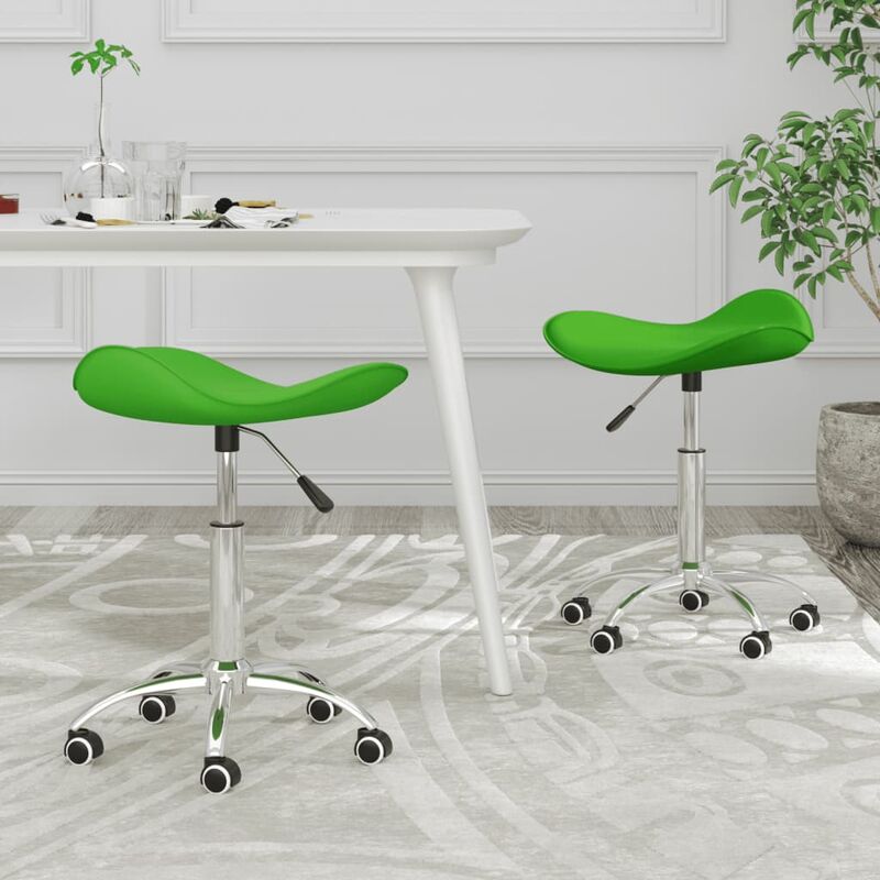 

Sillas de comedor giratorias 2 unidades cuero sintético verde