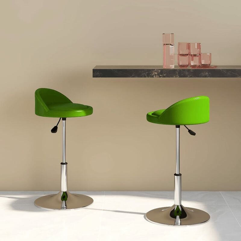 

Sillas de comedor giratorias 2 unidades cuero sintético verde