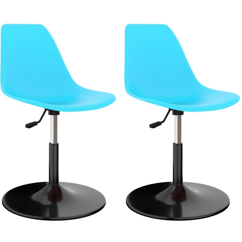 

Sillas de comedor giratorias 2 unidades PP azul - Azul