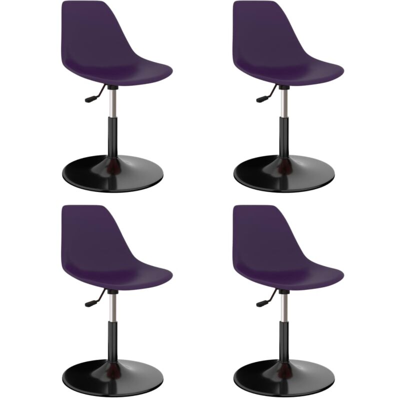 

vidaXL Sillas de Comedor Giratorias PP 4 Unidades Lila - Púrpura