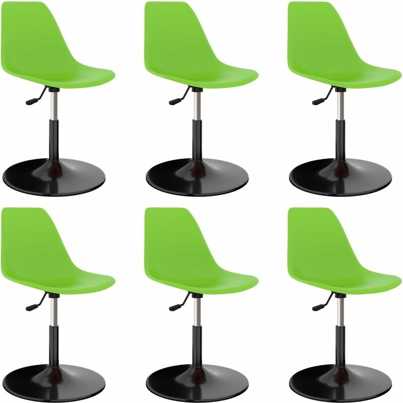 

vidaXL Sillas de Comedor Giratorias PP 6 Unidades Verde - Verde