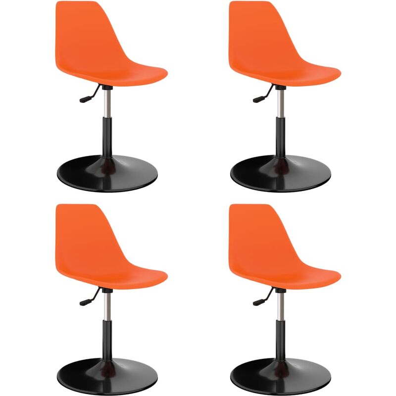 

Sillas de Comedor Giratorias PP 4 Unidades Naranja - Naranja - Vidaxl