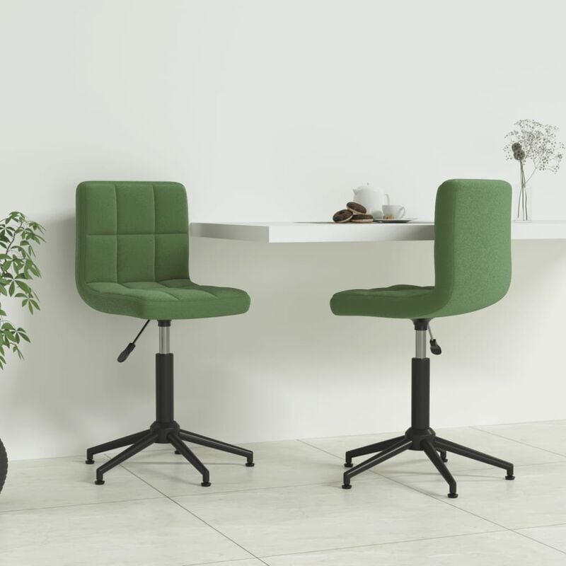 

Sillas de comedor giratorias 2 unidades terciopelo verde oscuro