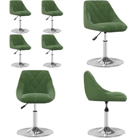 Sillas de comedor giratorias 4 uds terciopelo verde oscuro - Sillas de comedor - Sillas de comedor giratorias