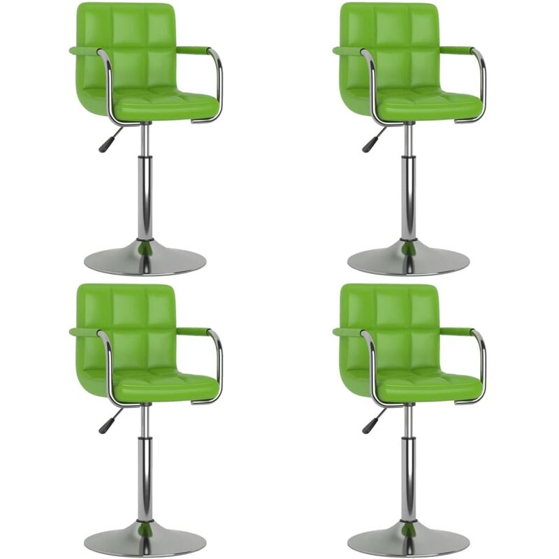 

Sillas de comedor giratorias 4 unidades cuero sintético verde