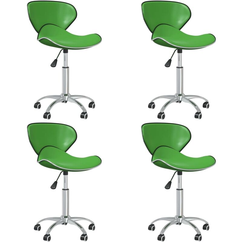 

Sillas de comedor giratorias 4 unidades cuero sintético verde