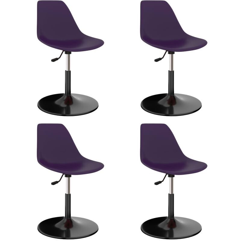 

Sillas de comedor giratorias 4 unidades PP lila - Púrpura