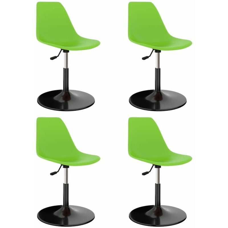 

Happyshopping - Sillas de comedor giratorias 4 unidades PP verde