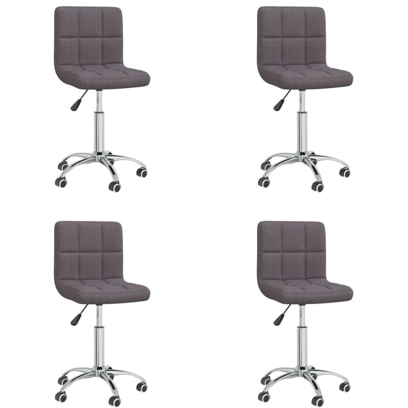 

Sillas de comedor giratorias 4 unidades tela color gris taupe