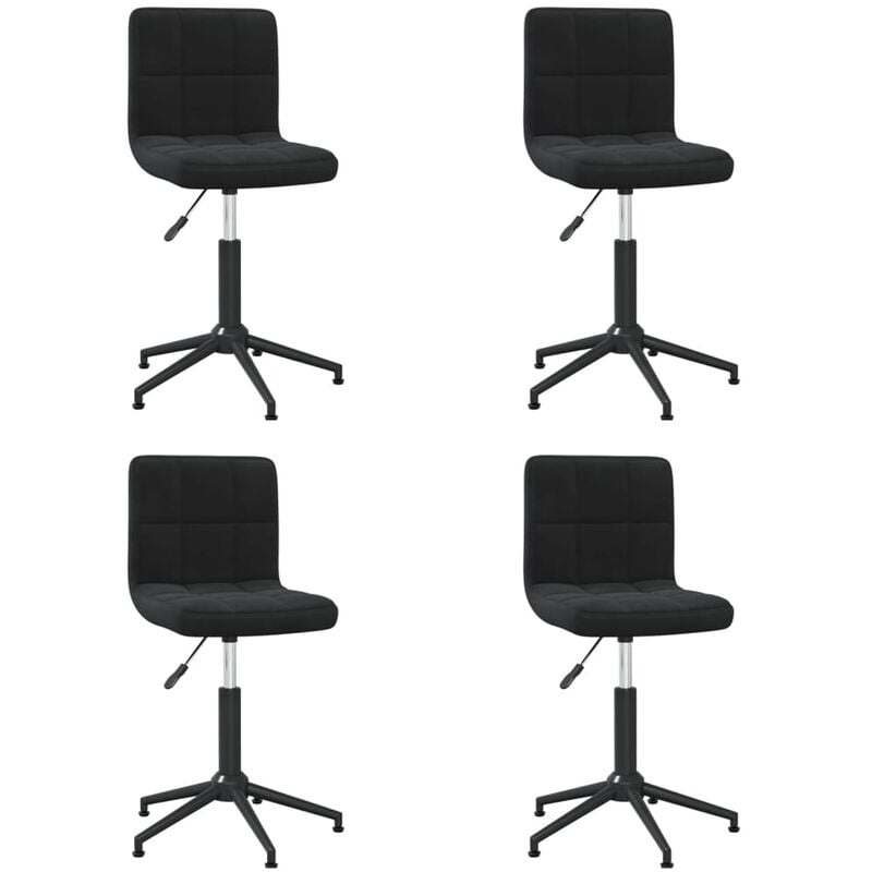 

Sillas de comedor giratorias 4 unidades terciopelo negro
