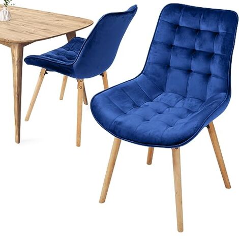 Juego de fundas para sillas de comedor, impermeables, lavables para sillas  de comedor, 2/4/6 asientos, color blanco, azul, moderno, elástico y