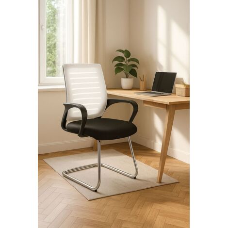 Sillas de escritorio - Silla Confidente Binet - Blanco