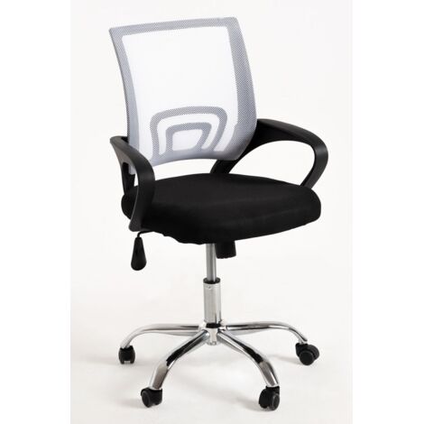 Sillas de escritorio - Silla Midi Pro - Blanco y Negro