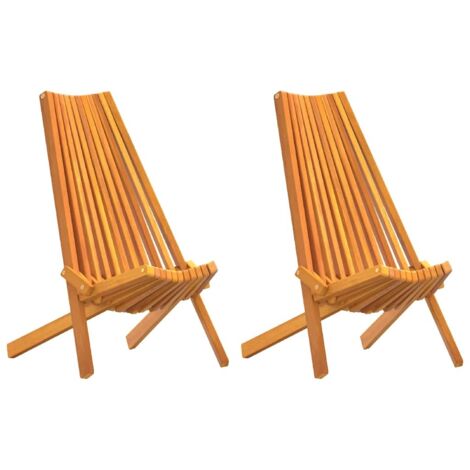 Sillas de jardín plegables 2 pcs Marrón 56 x 69 x 84 m vidaXL