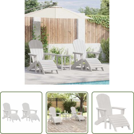 Sillas de jardín -  Silla de Jardín 2 pcs 83 x 74 x 92 cm Polietileno