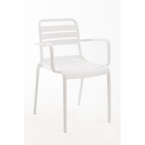 Sillas Jardín - Silla Belia con Brazos - Blanco
