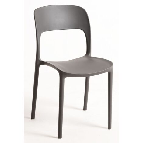 Sillas Jardín - Silla Inis - Gris oscuro
