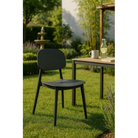 Sillas Jardín - Silla Mida - Negro