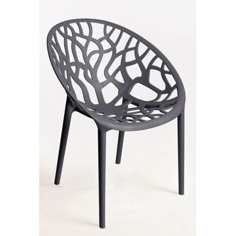 Sillas Jardín - Silla Nido - Gris oscuro