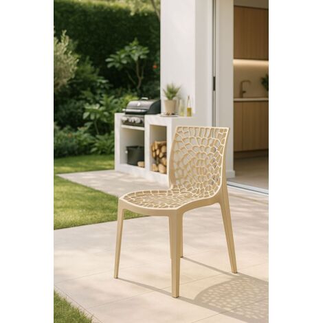 Sillas Jardín - Silla Root - Beige