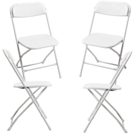Sillas Plegables - Pack 4 Sillas Dona Plegable - Blanco