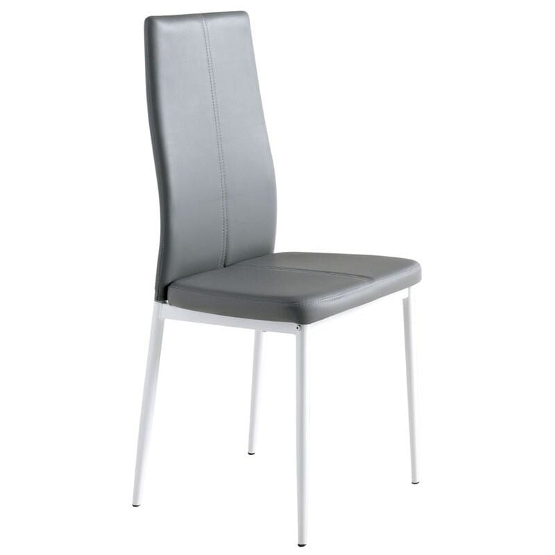 

Sillas Polipiel Color Gris Sora cómodas y Estilo Moderno Comedor salón 98x42x47 - PACK 2 SILLAS