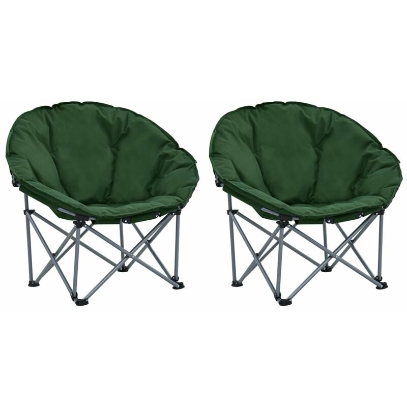 

Sillas redondas plegables 2 unidades verde