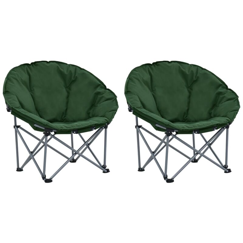 

Sillas redondas plegables 2 unidades verde
