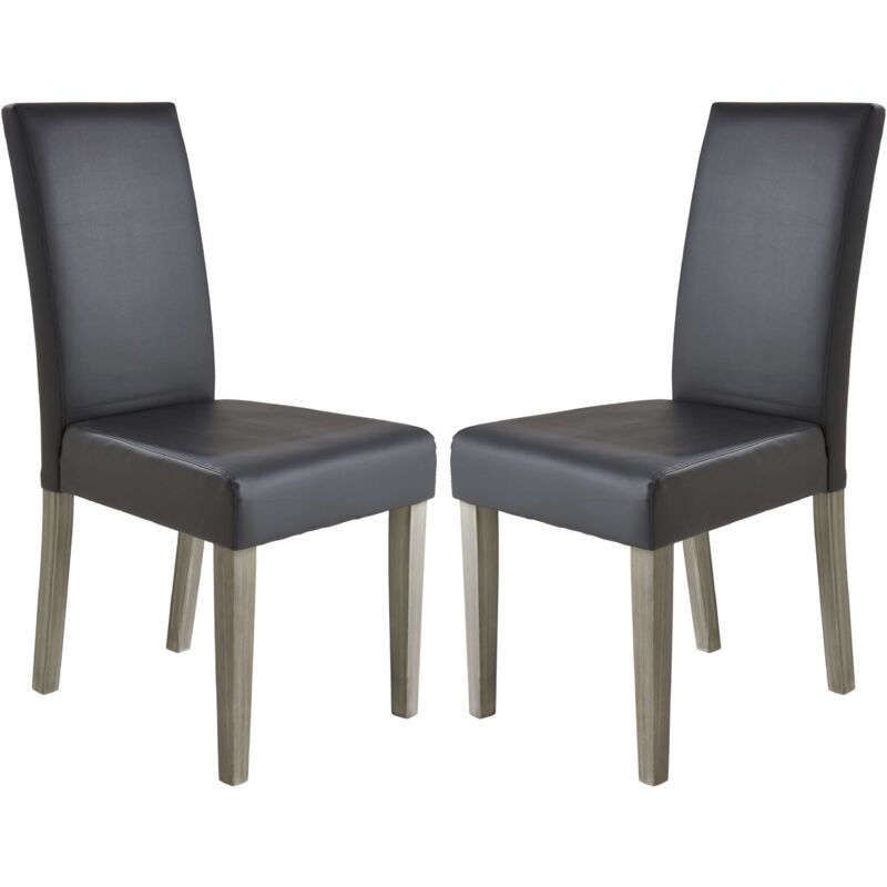 

Sillas salón Comedor Color Gris Poliuretano Madera Estilo Moderno - PACK 2 SILLAS