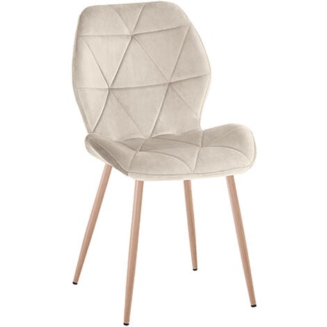 REGALOS MIGUEL Sillas - Silla Sesel Terciopelo - Beige