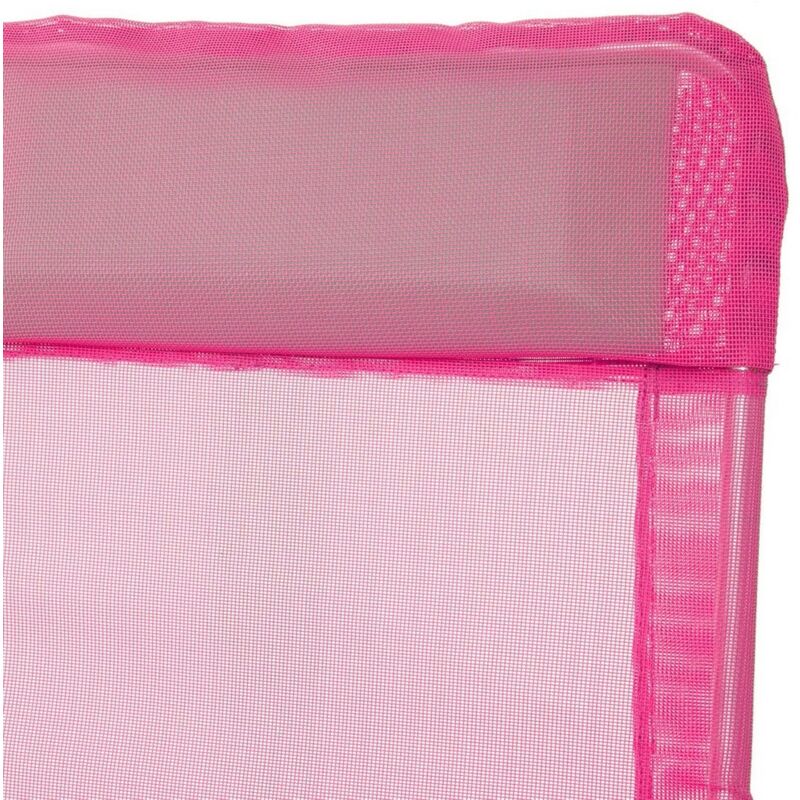 

Lolahome - Sillón de playa plegable rosa de aluminio de 115x61x66 cm